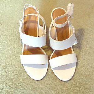 Bamboo white Heels NWOT